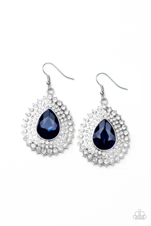 Exquisitely Explosive Blue Paparazzi Earrings