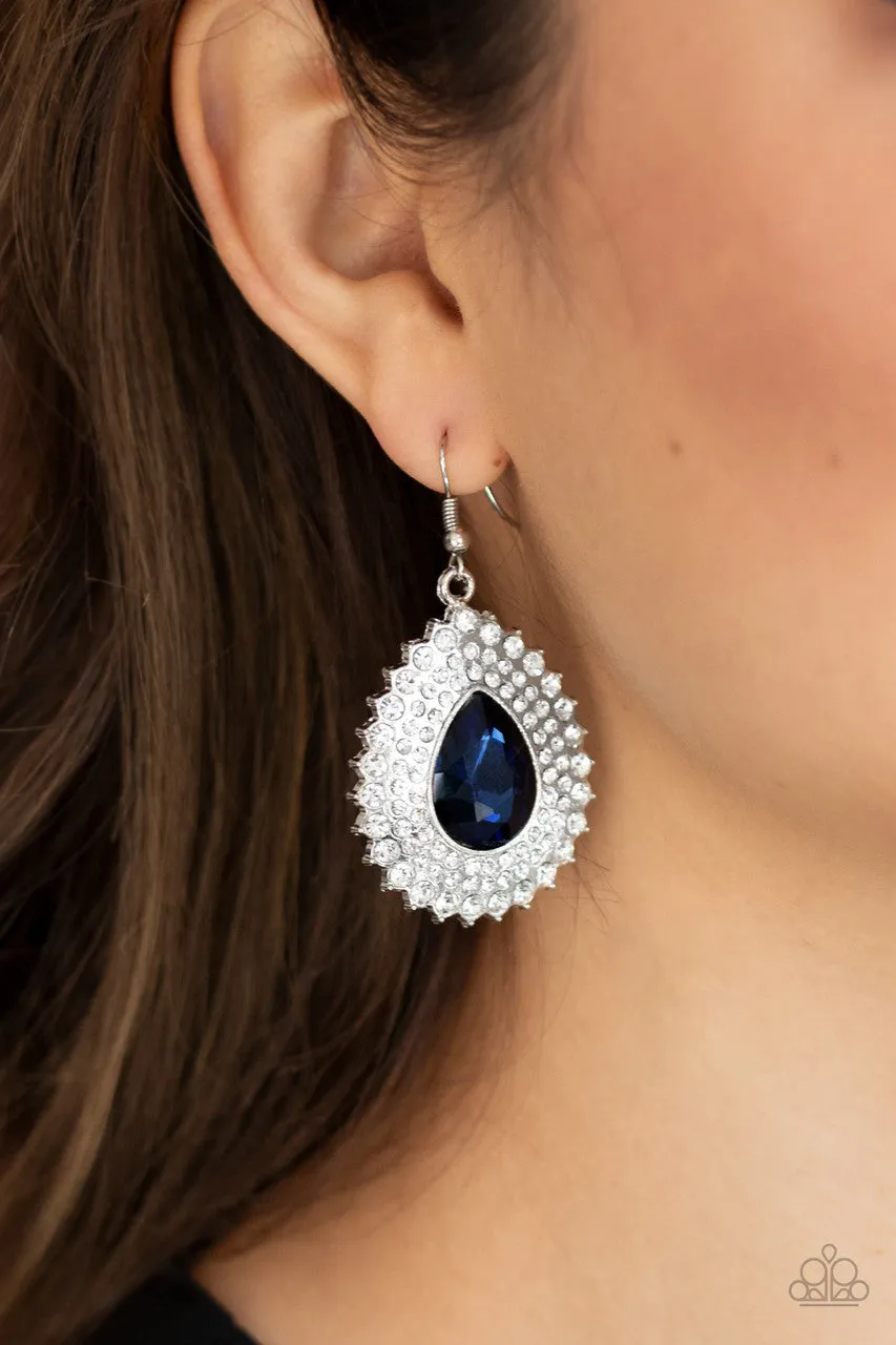 Exquisitely Explosive Blue Paparazzi Earrings