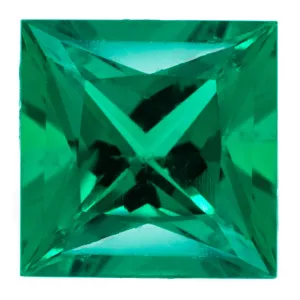 FAB Lab-Grown Princess Emerald Stone Size