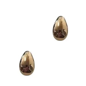 Fabienne - Curved Teardrop Stud Earrings