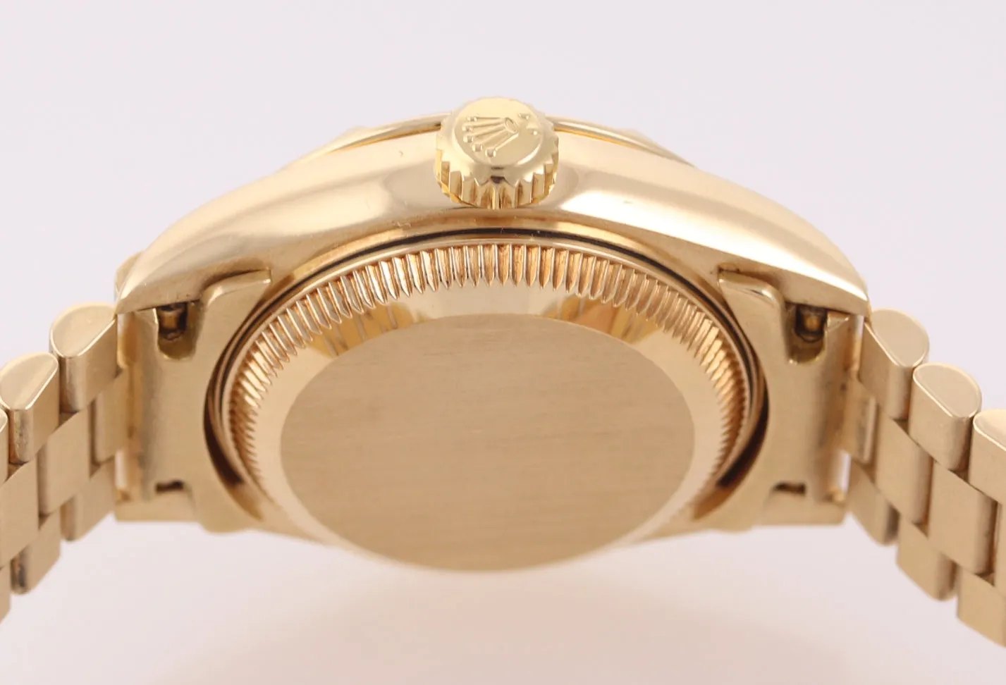 FACTORY MOP Roman Ladies 79258 Rolex DateJust President Diamond 18k Gold Bezel