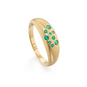 Fairy Dust Emerald Ring