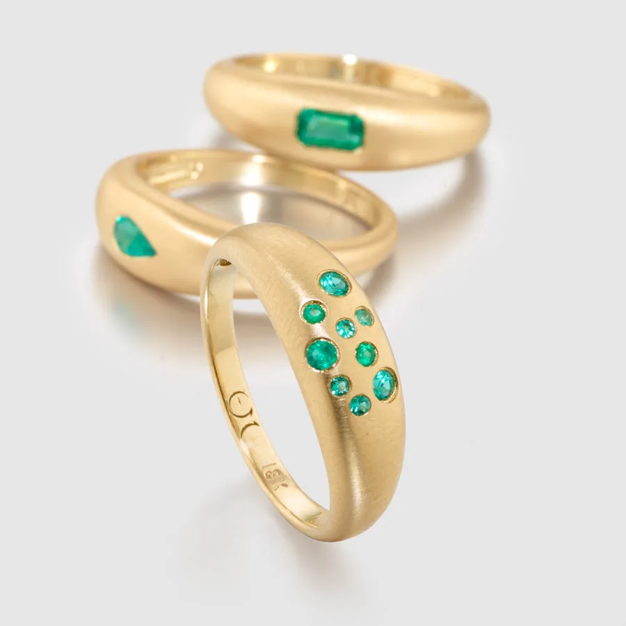Fairy Dust Emerald Ring