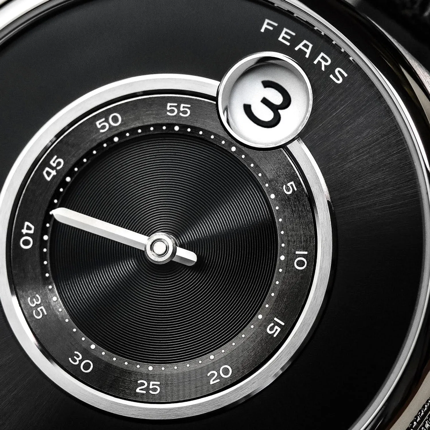 Fears Brunswick 40.5 Jump Hour Raven Black Automatic – BS240.500A-Black-B