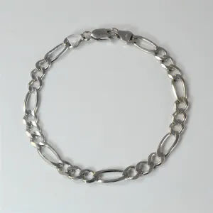 Figaro Link Chain Bracelet | 8.5''|