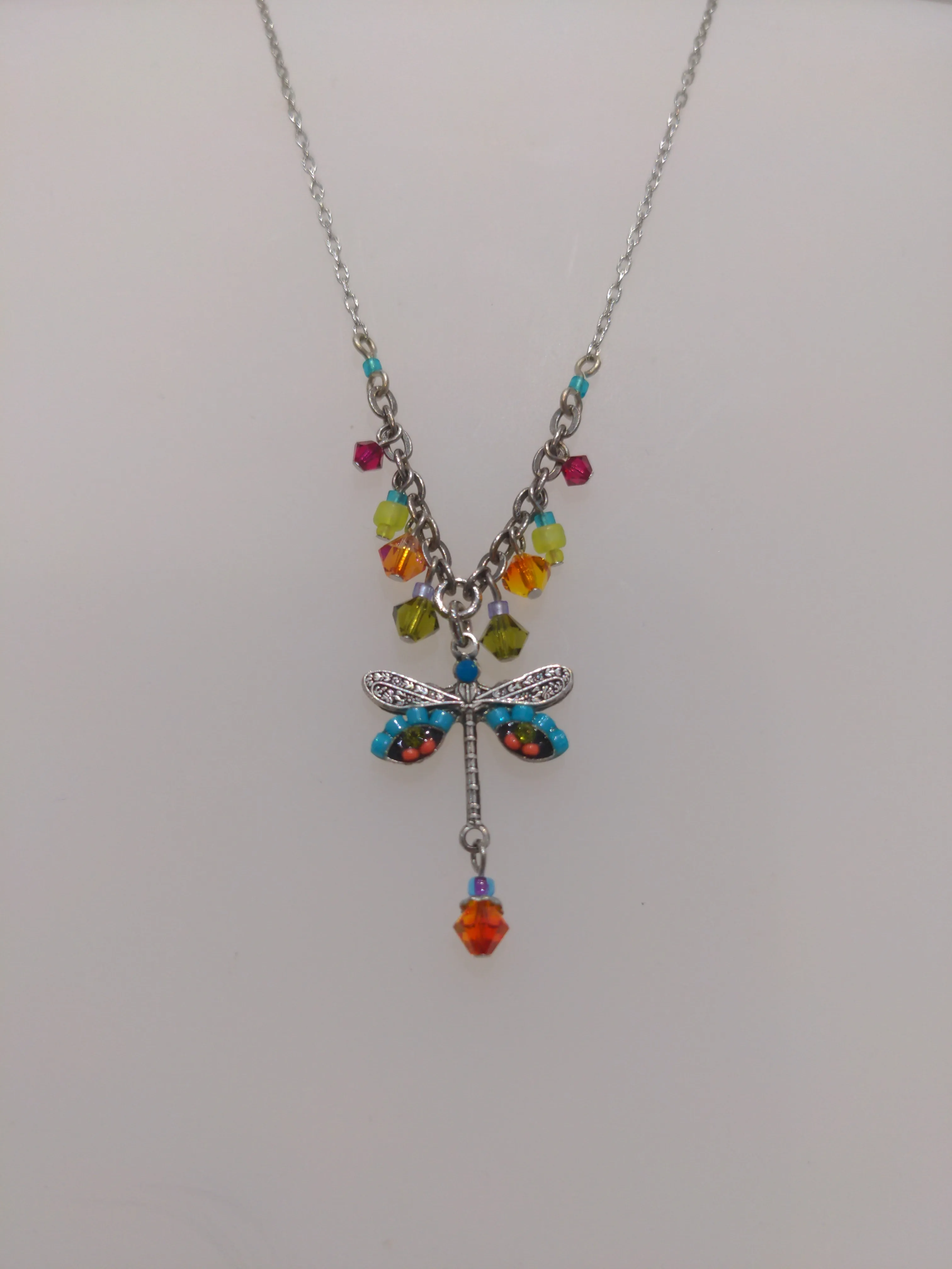 FIREFLY JEWELRY 8292MC Dragonfly Necklace Multi Color New