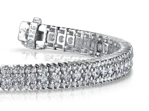 Flashy Prong Set Lab-Grown Diamond Bracelet with 3.45 ct.(finished) 1mm, 1.9mm