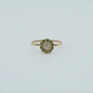 Flora Emerald Ring