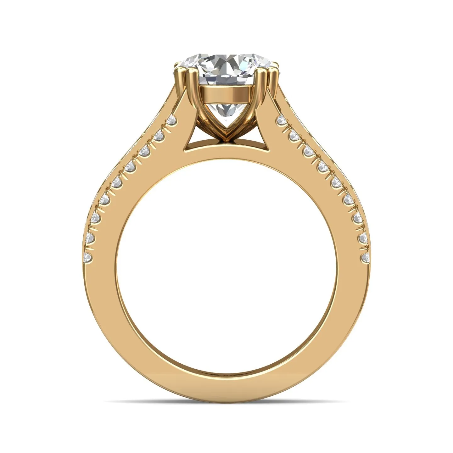 FlyerFit Encore 14K Yellow Gold Engagement Ring