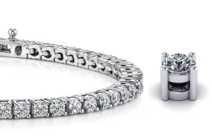 Four Prong Classic Lab-Grown Diamond Tennis Bracelet with 3.05 ct.(finished) 2.4mm