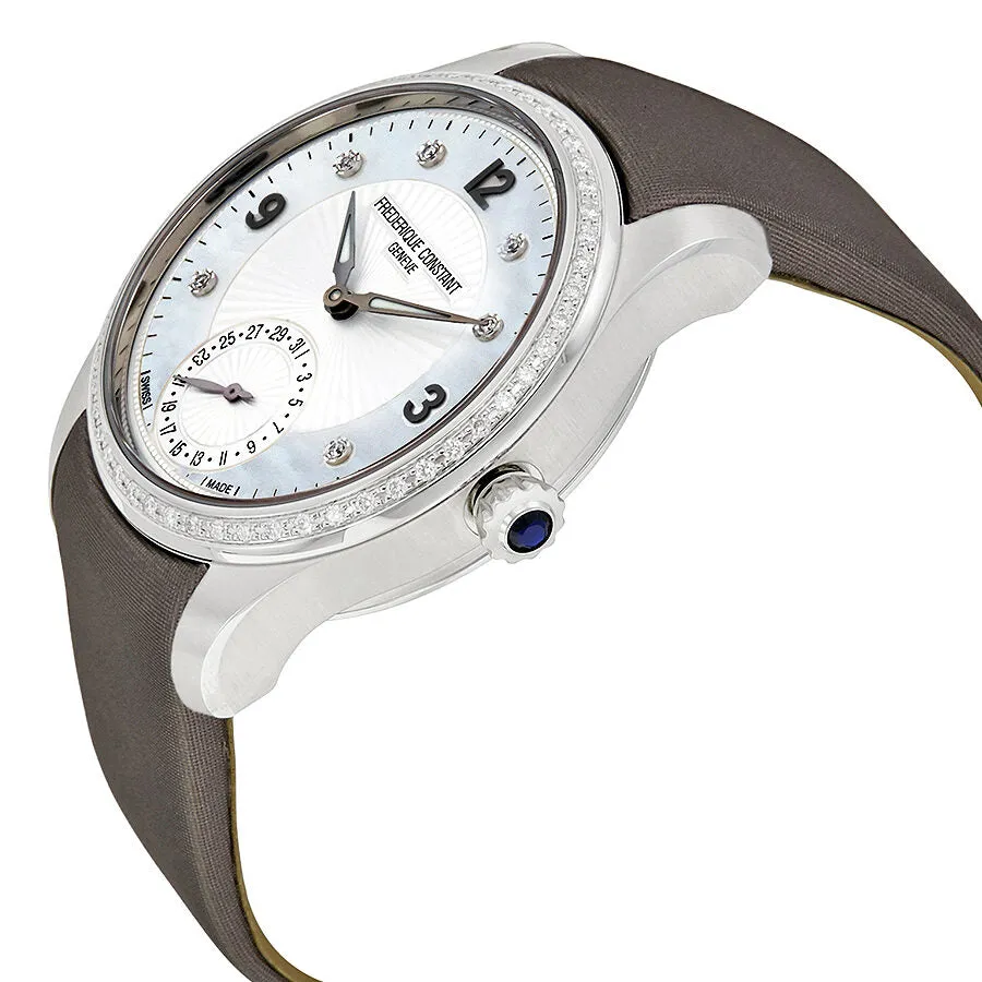 Frederique Constant Maxitime Mother of Pearl Dial Diamond Ladies Watch FC-700MPWD3MD6-GR