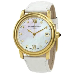 Frederique Constant Mother of Pearl Diamond Ladies Watch FC-303MPWD2P5