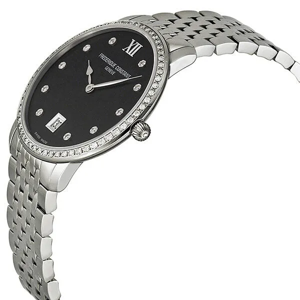 Frederique Constant Slim Line Diamond Ladies Watch 220B4SD36B FC-220B4SD36B
