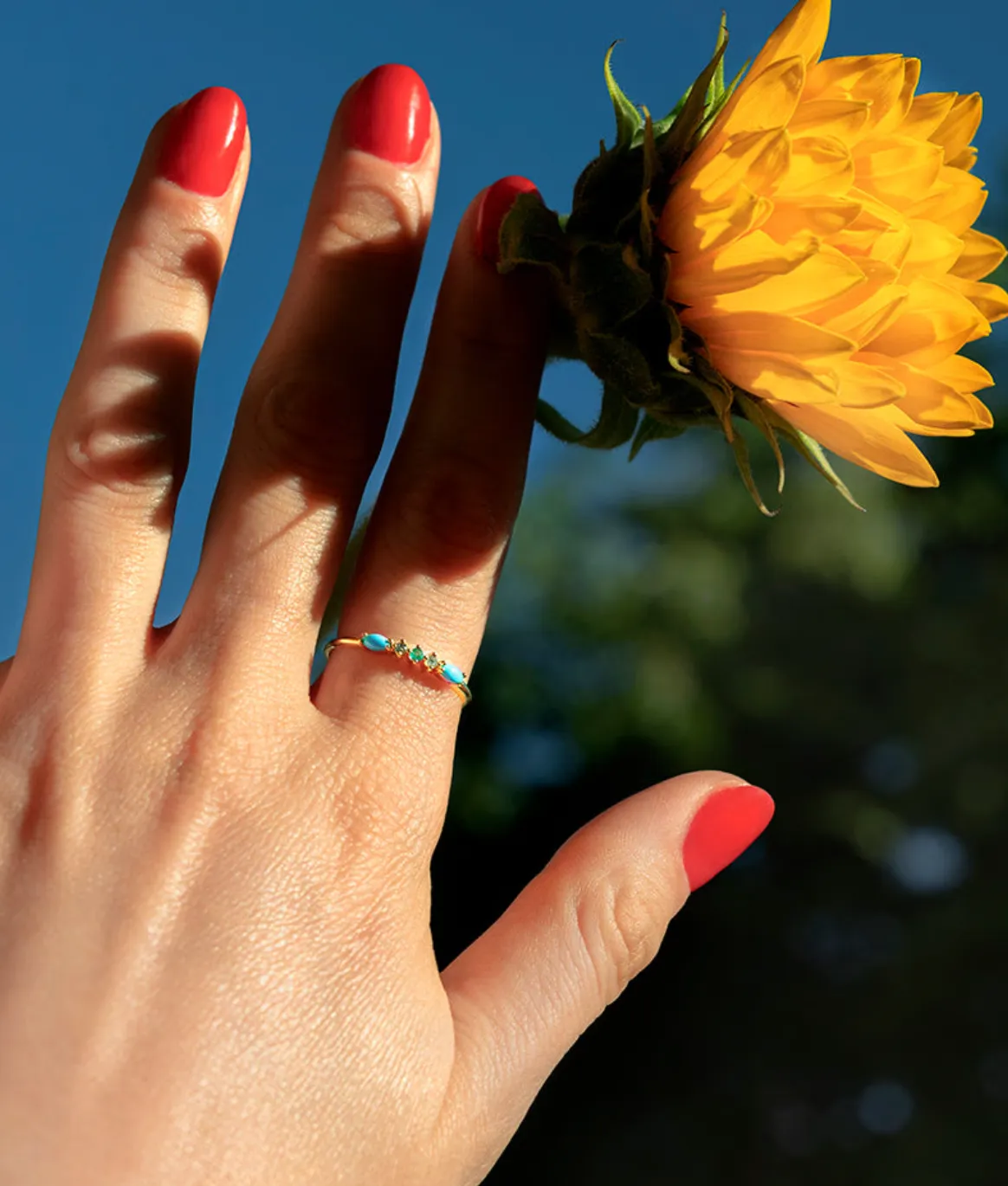 Gaia Ring 6 - Turquoise (By Special Order)