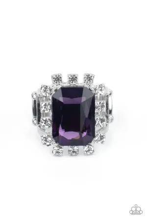 Galactic Glamour Purple Paparazzi Ring