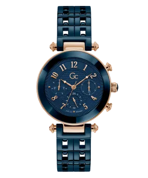 Gc PrimeChic Ladies Blue Dial Blue Ceramic Watch