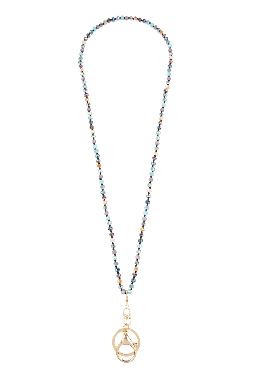 GLASS BEADS LANYARD NECKLACE
