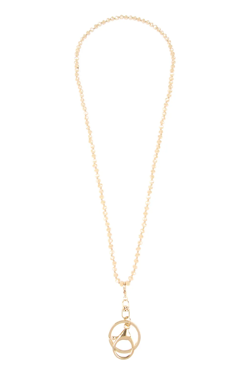 GLASS BEADS LANYARD NECKLACE