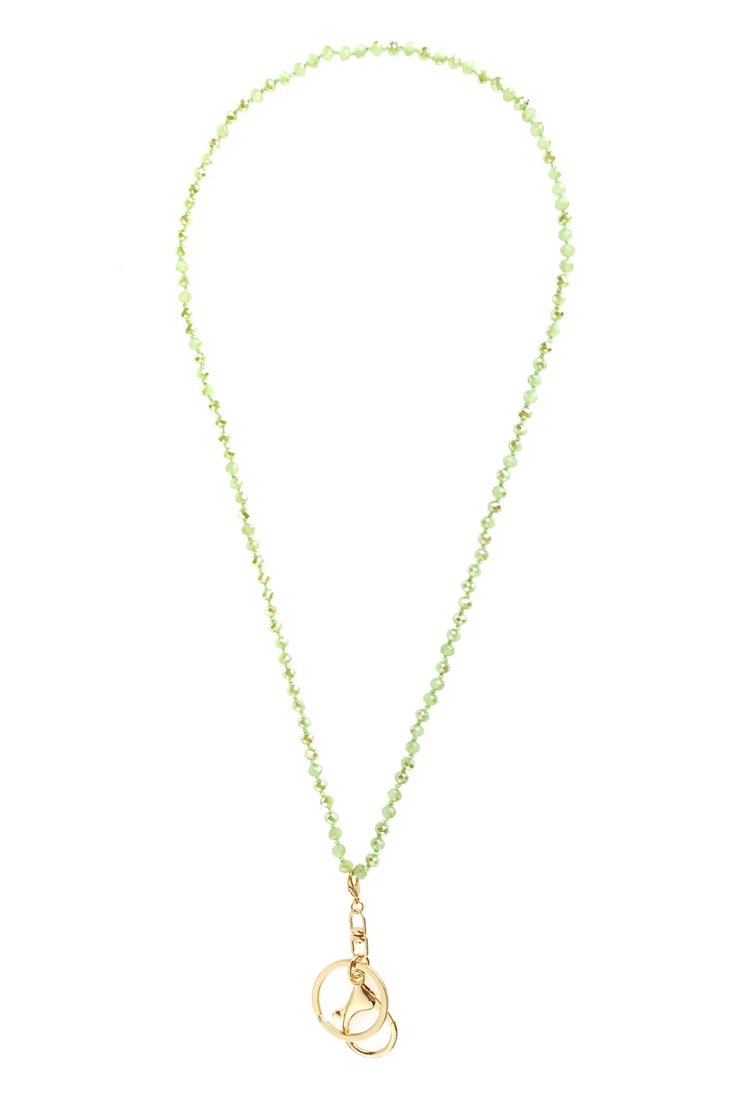 GLASS BEADS LANYARD NECKLACE