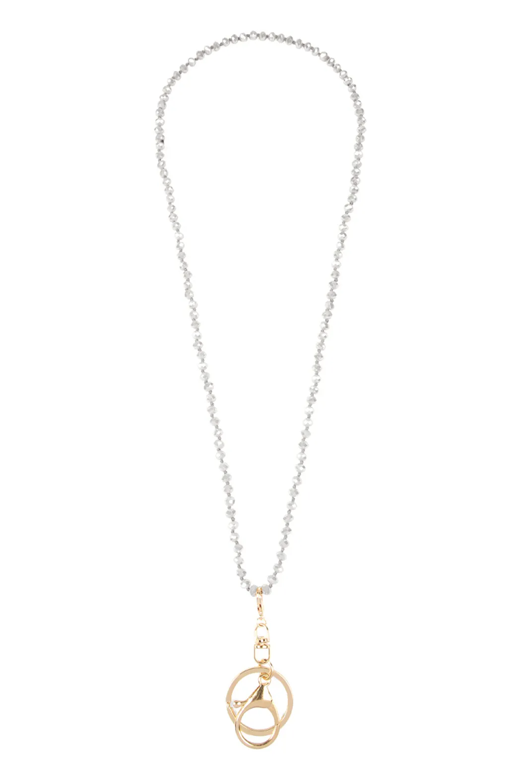 GLASS BEADS LANYARD NECKLACE