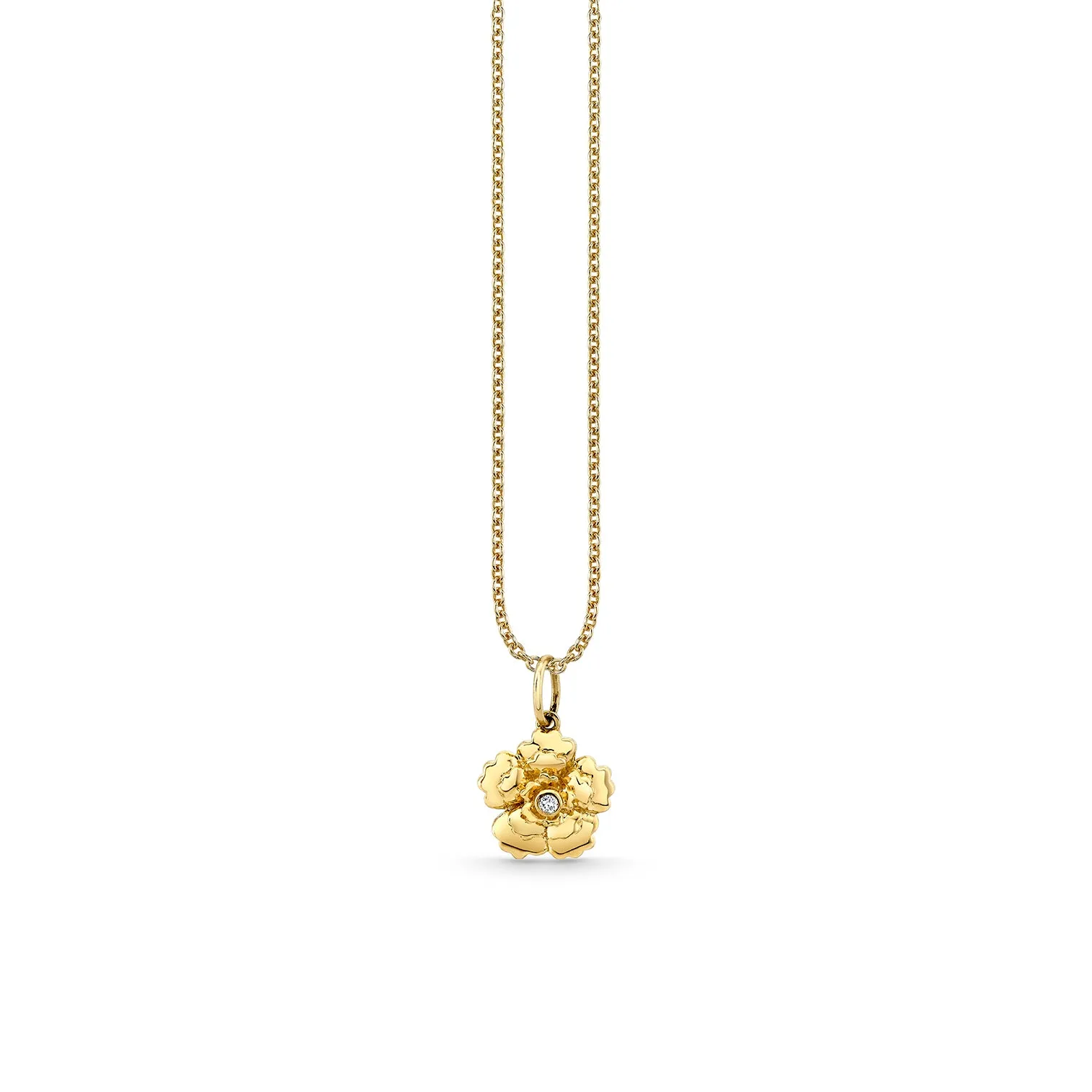 Gold & Diamond Begonia Charm
