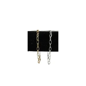 Gold Or Silver Chain Link Bracelet (8in  )