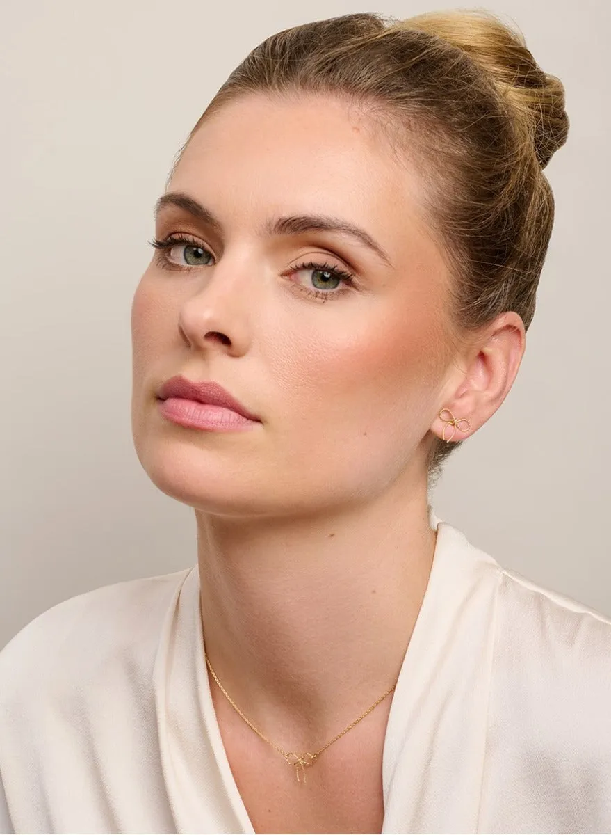 Gold Petite Florence Bow Necklace | Tiger Tree