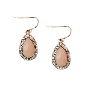 GOLD PINK EARRINGS  #SE21942_GLD-PINK (BF11)