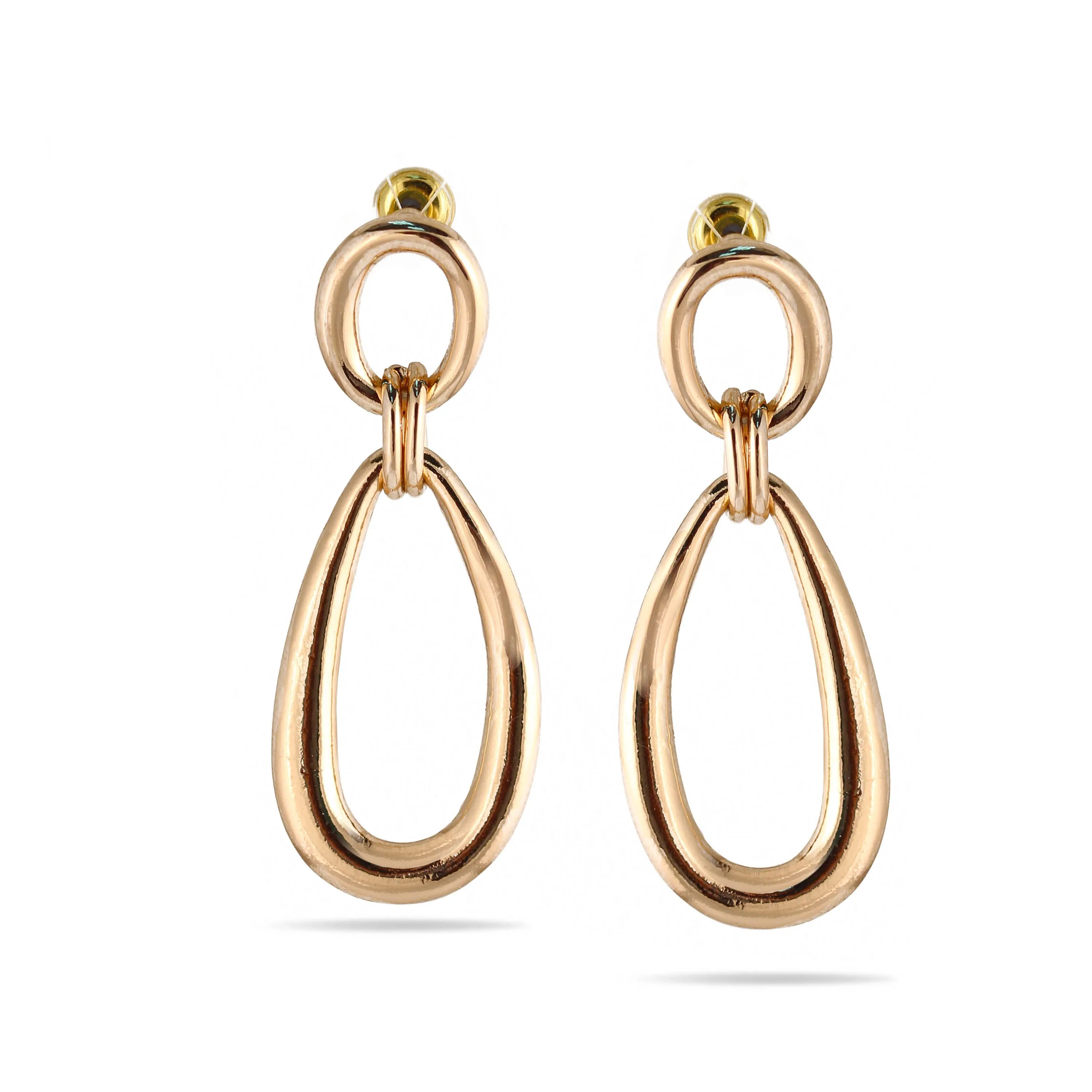GOLD TEARDROP EARRINGS #SQGN20011003G (SF6)