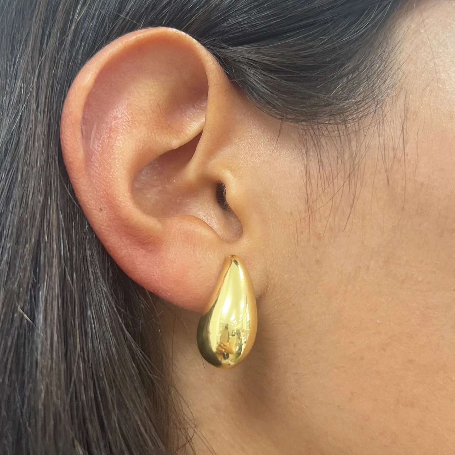 Gold Teardrop Earrings