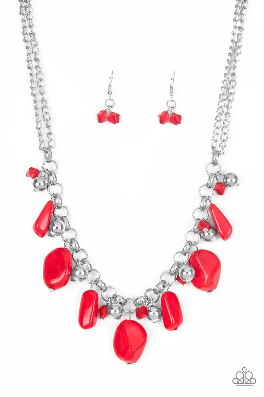 Grand Canyon Grotto Red Paparazzi Necklace