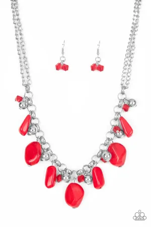 Grand Canyon Grotto Red Paparazzi Necklace