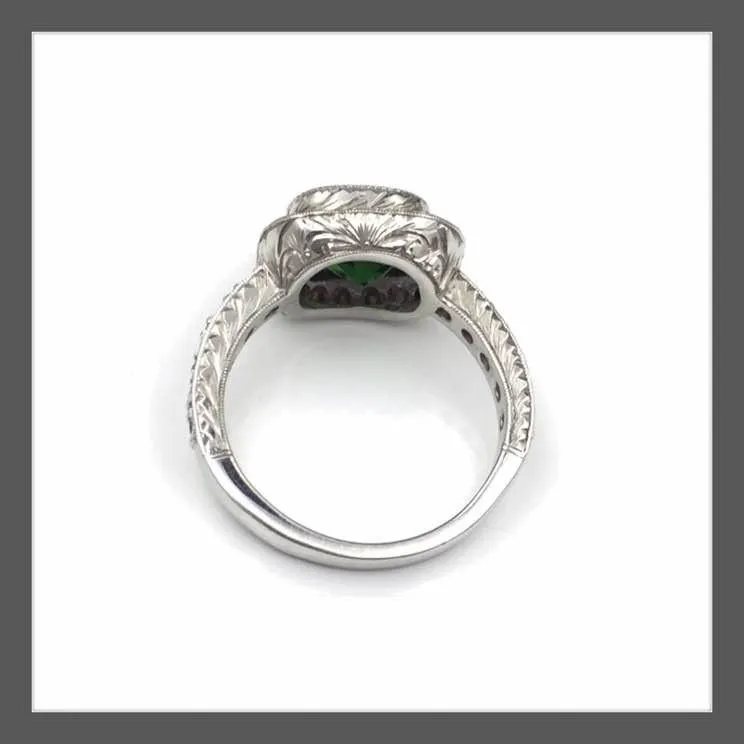 Green Tourmaline Halo