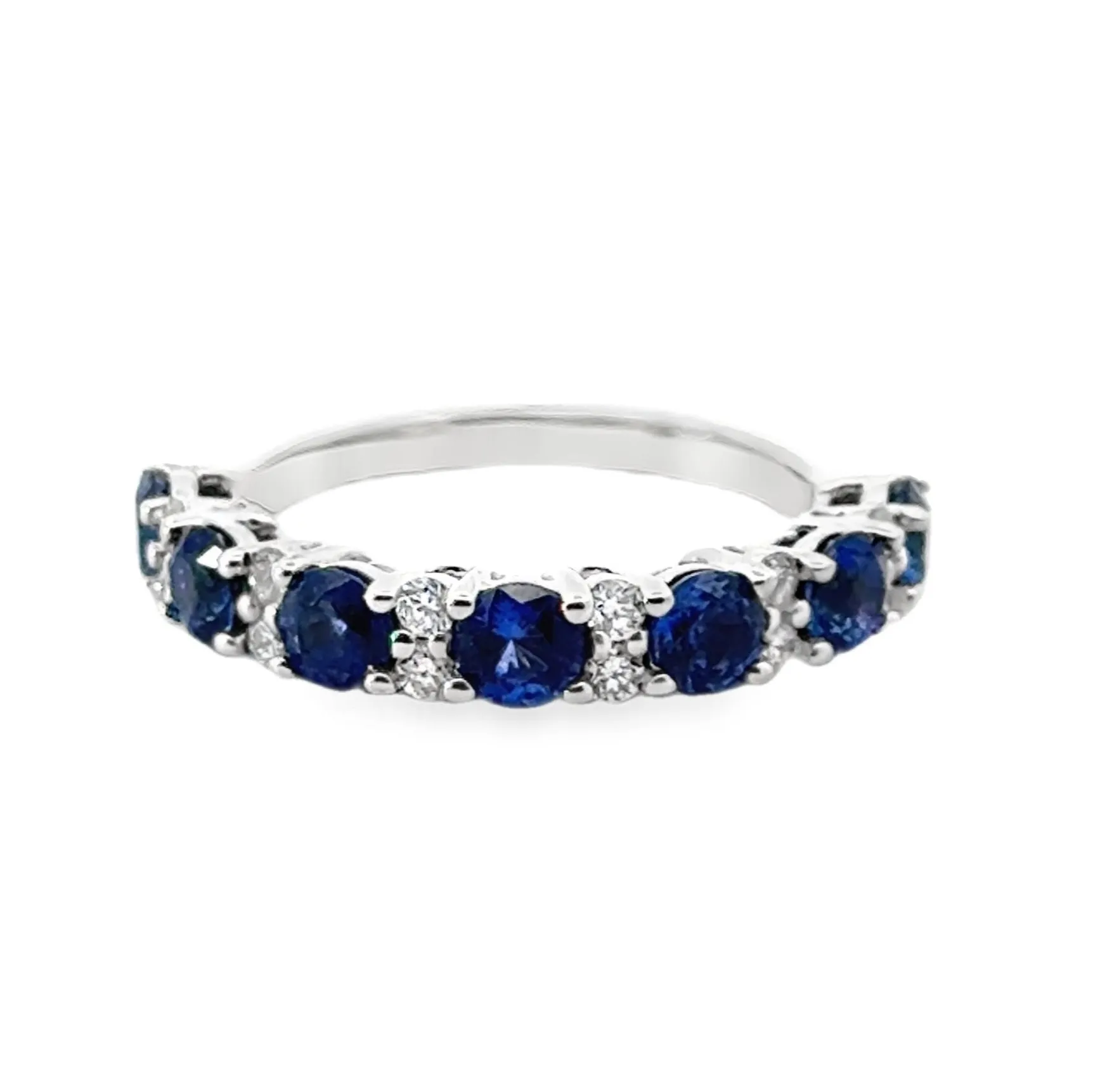 Half-Way Colored Stone Rings