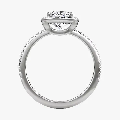 Halo Cushion Engagement Ring