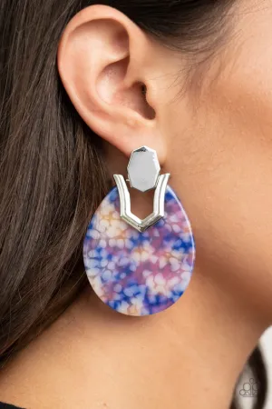 HAUTE Flash Blue Paparazzi Earrings