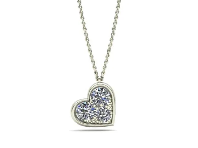 Heartbeat - Diamonds in White Gold