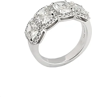 Henri Daussi 4 Stone Cushion Cut Diamond Band- 2.64ctw