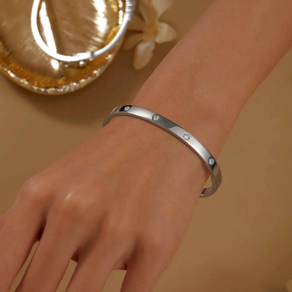 High Polish Bangle Bracelet