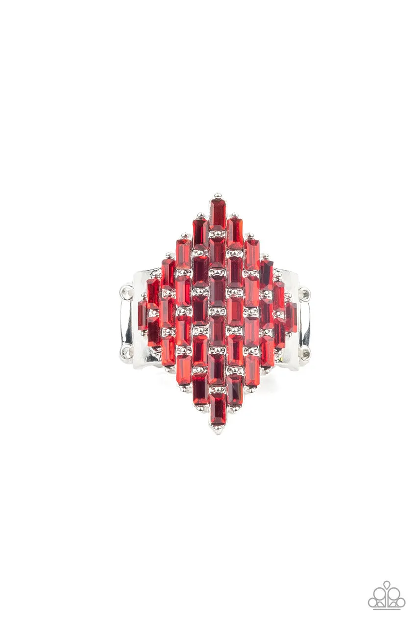 Hive Hustle Red Paparazzi Ring
