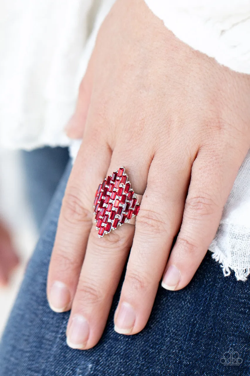 Hive Hustle Red Paparazzi Ring