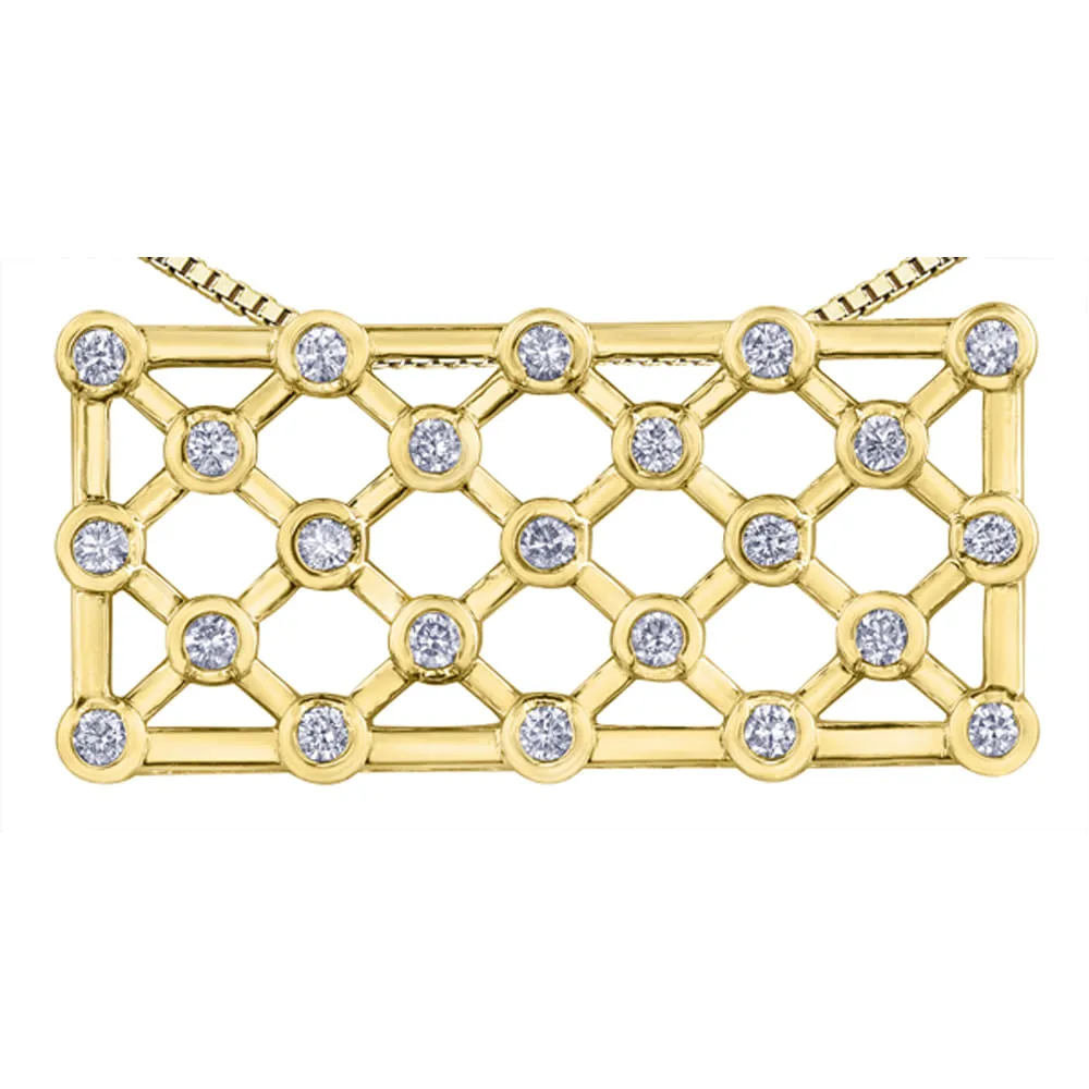 Honeycomb Diamond Pendant