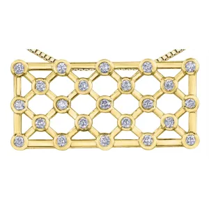 Honeycomb Diamond Pendant