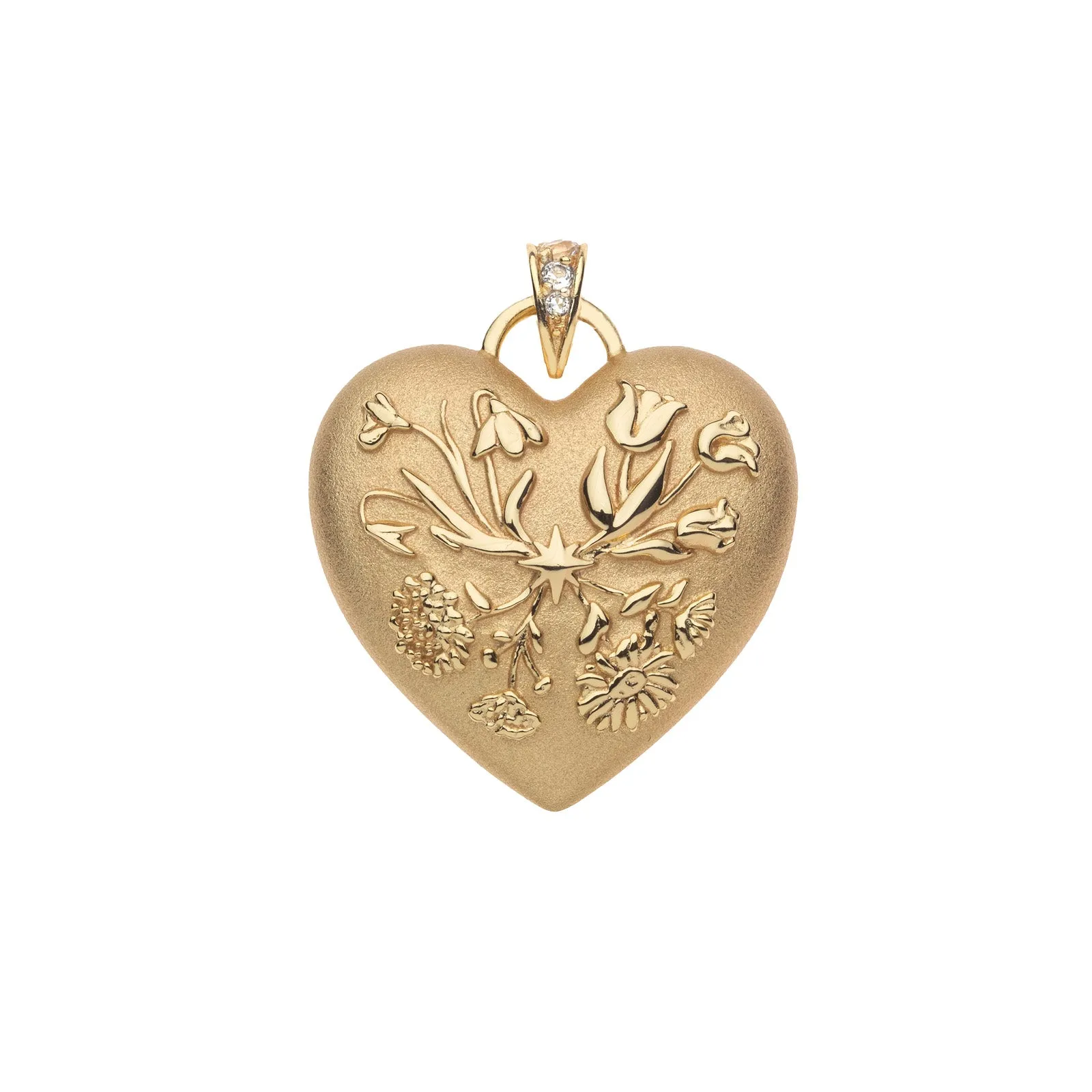 HOPE Through All The Seasons Heart Pendant Necklace