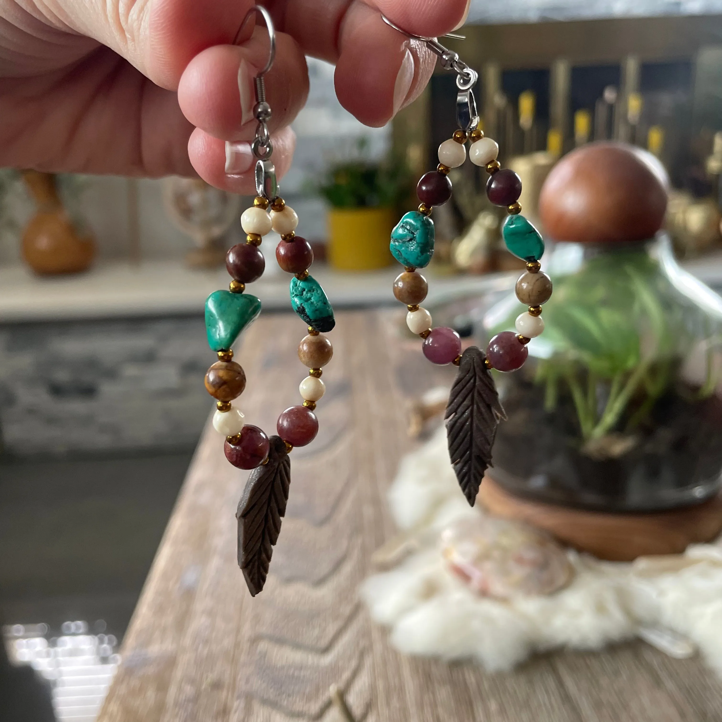 I am Wild & Free! Necklace and earring set~