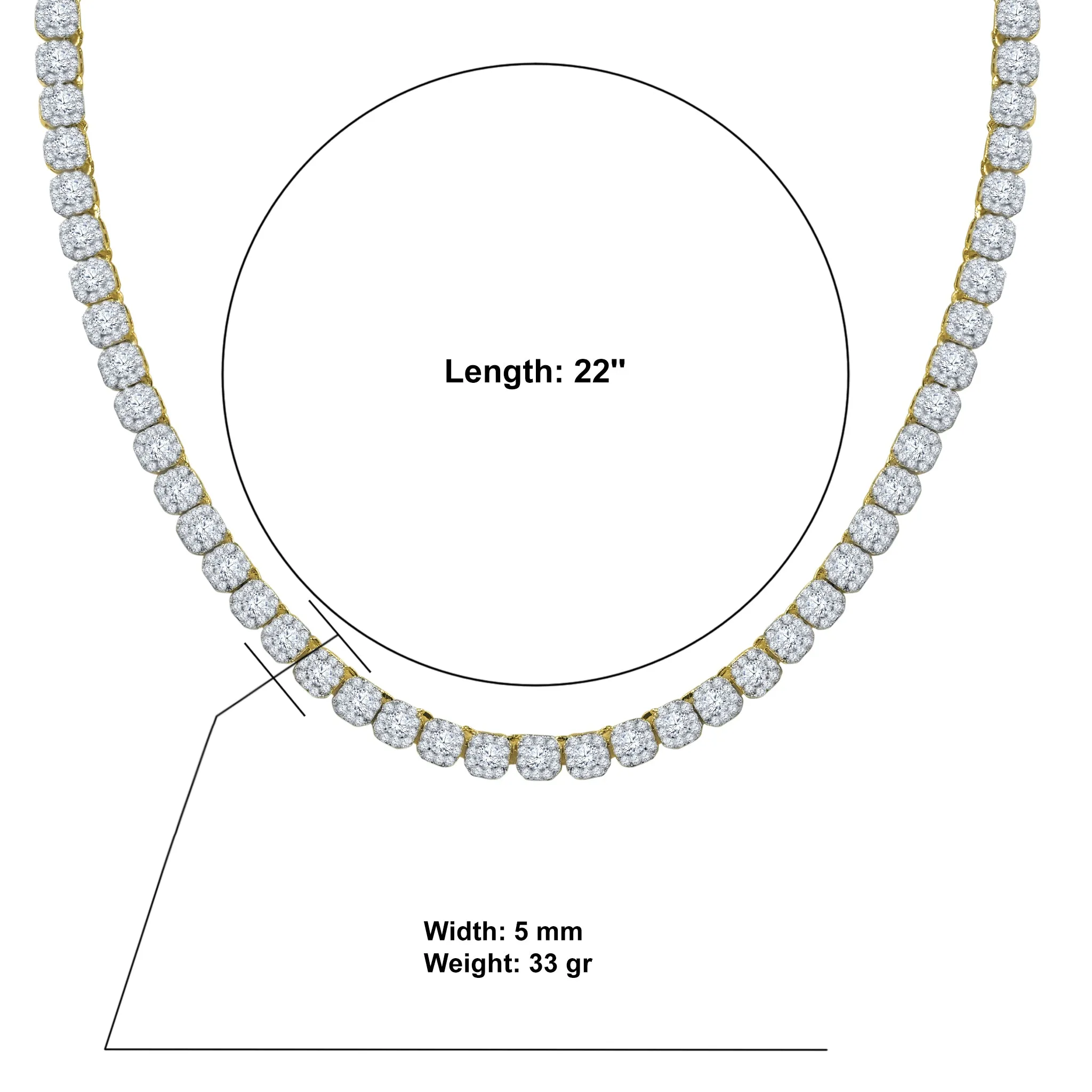 ICECUBE 5MM Square Tennis Chain  |  961682