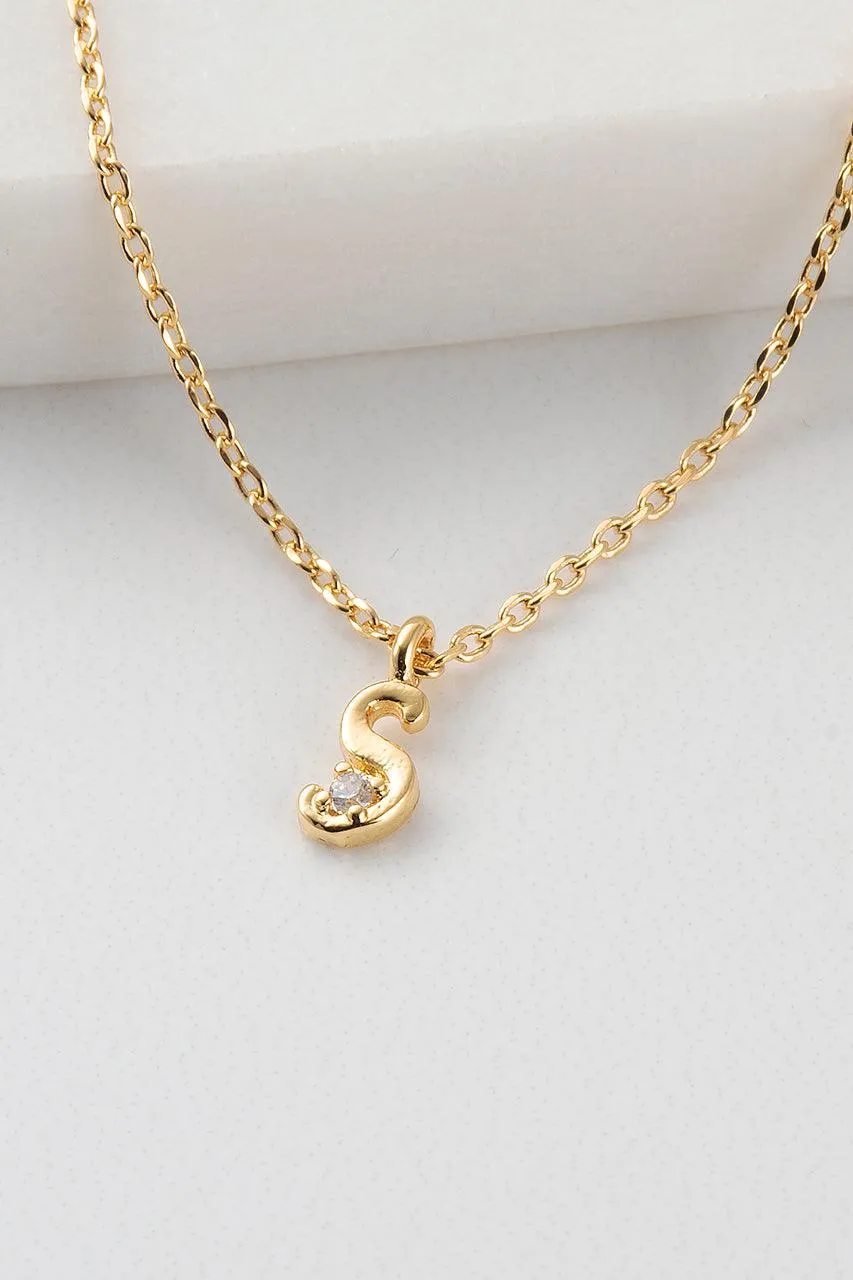Initial Necklace - Gold