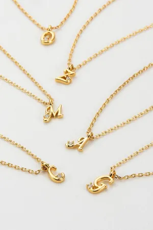 Initial Necklace - Gold