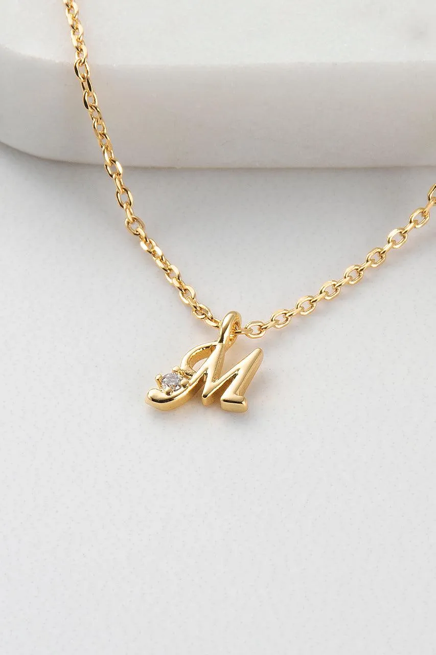 Initial Necklace - Gold