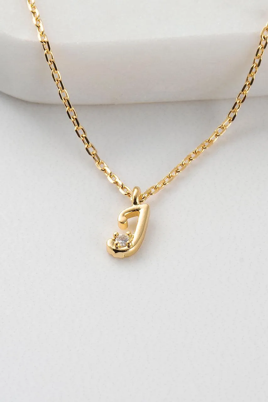 Initial Necklace - Gold